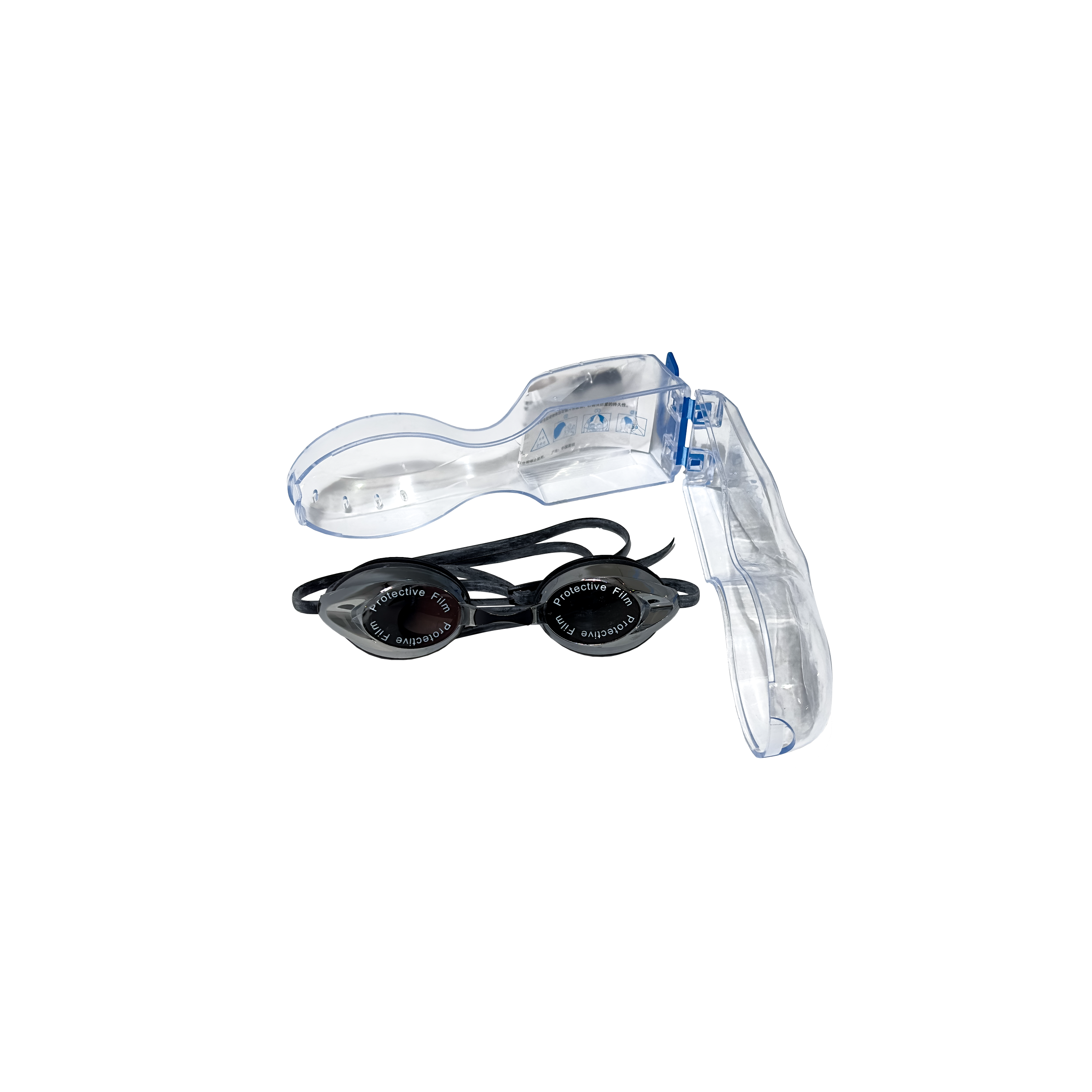 Mirrored Swim Goggles + Hard Case