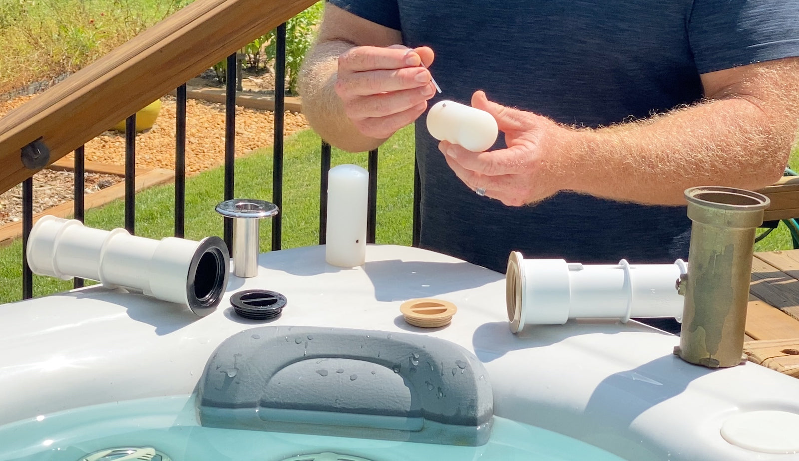 Umbrella Hole Adapter — No-Drill Swim Tether Base