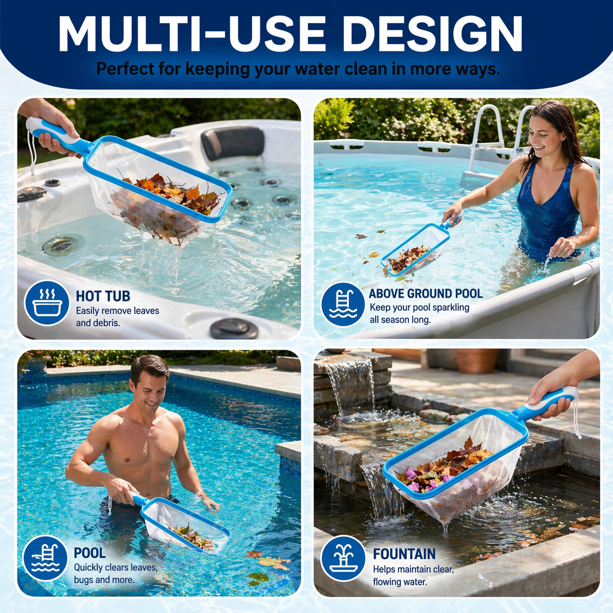 Swim-N-Scoop dimensions — 16 inch wide net