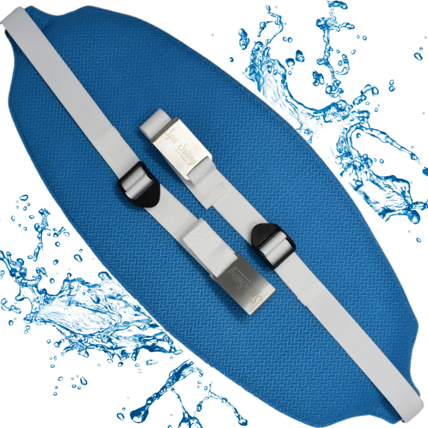 Spa Swing adjustable underwater seat installed in swim spa