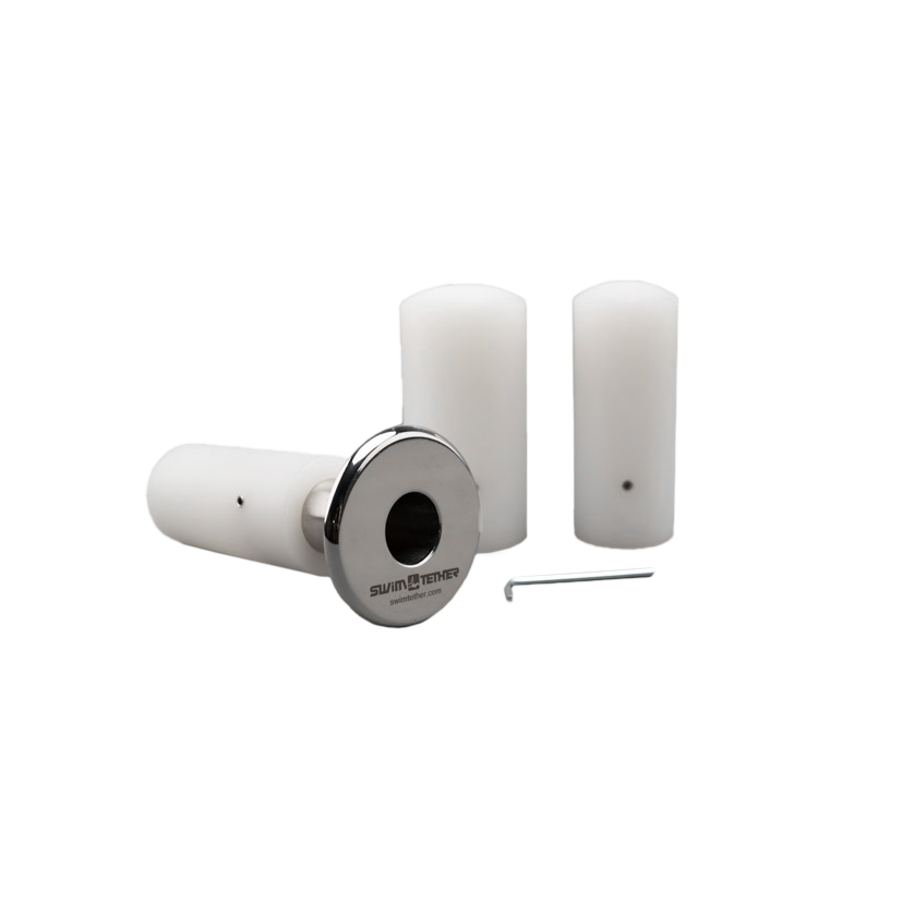 Swim Tether umbrella hole adaptor for patio umbrella base mounting