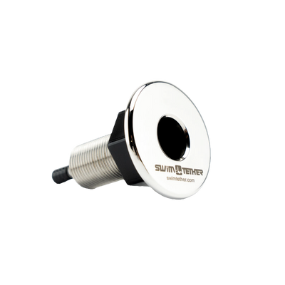 Swim Tether threaded install base in 316 stainless steel