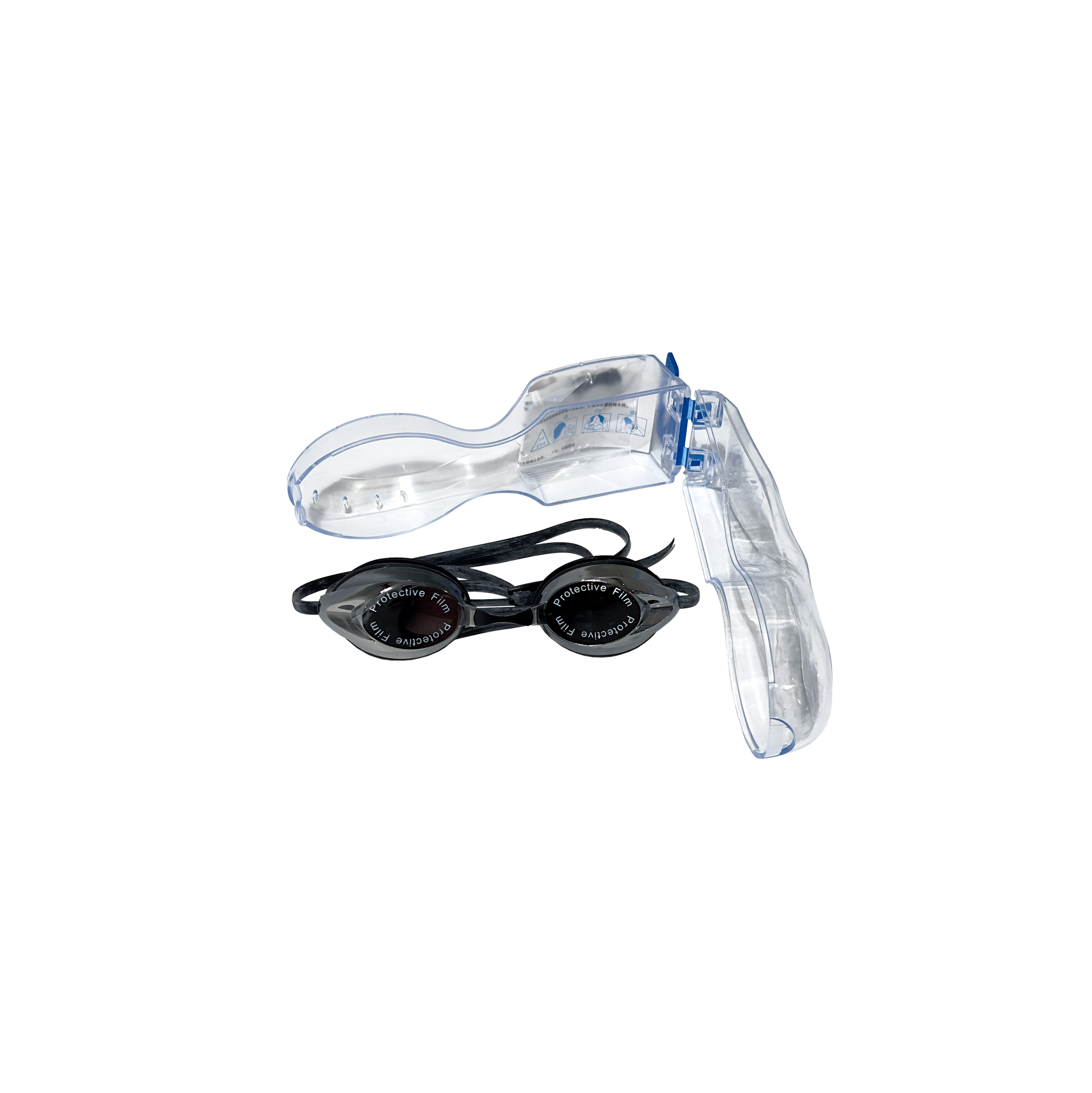 Mirrored Swim Goggles + Hard Case