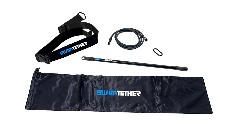 Pool Tether Swim Tether - Endless Swim and Row Exercise in pools and swim spas