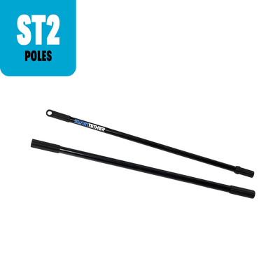 Swim Tether ST2 replacement FlexPole set — two fiberglass poles