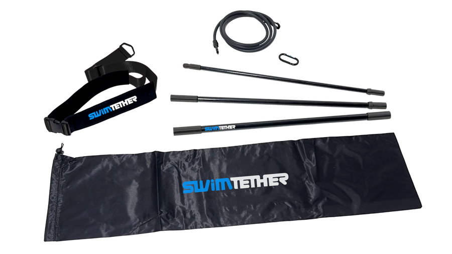 Pool Tether Swim Tether - Endless Swim and Row Exercise in pools and swim spas