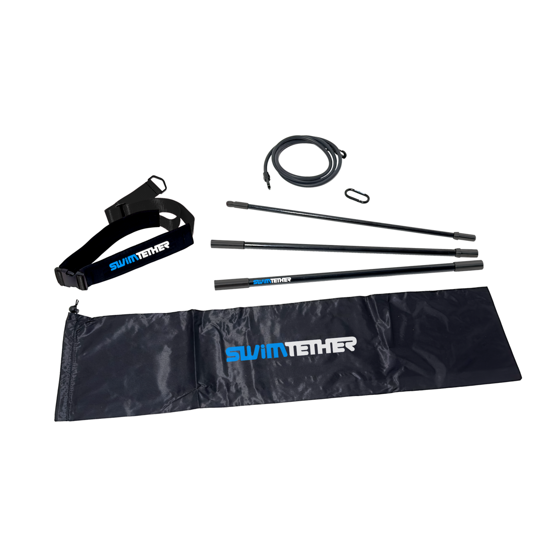 Swim Tether - Endless Swim and Row Exercise in pools and swim spas